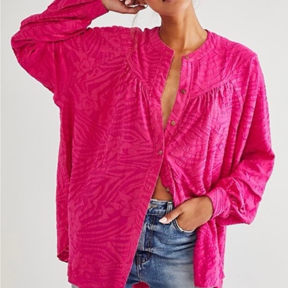 Free People Can’t Stop Dreaming Magenta tunic